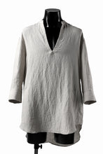 画像をギャラリービューアに読み込む, ISAMU KATAYAMA BACKLASH SOFT LINEN SKIPPER SHIRT (BEIGE)