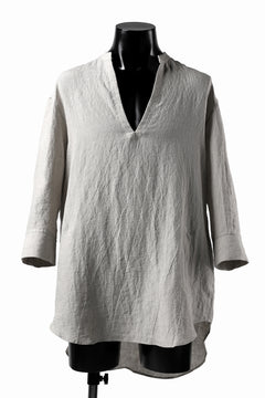 画像をギャラリービューアに読み込む, ISAMU KATAYAMA BACKLASH SOFT LINEN SKIPPER SHIRT (BEIGE)