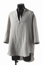 画像をギャラリービューアに読み込む, ISAMU KATAYAMA BACKLASH SOFT LINEN SKIPPER SHIRT (BEIGE)