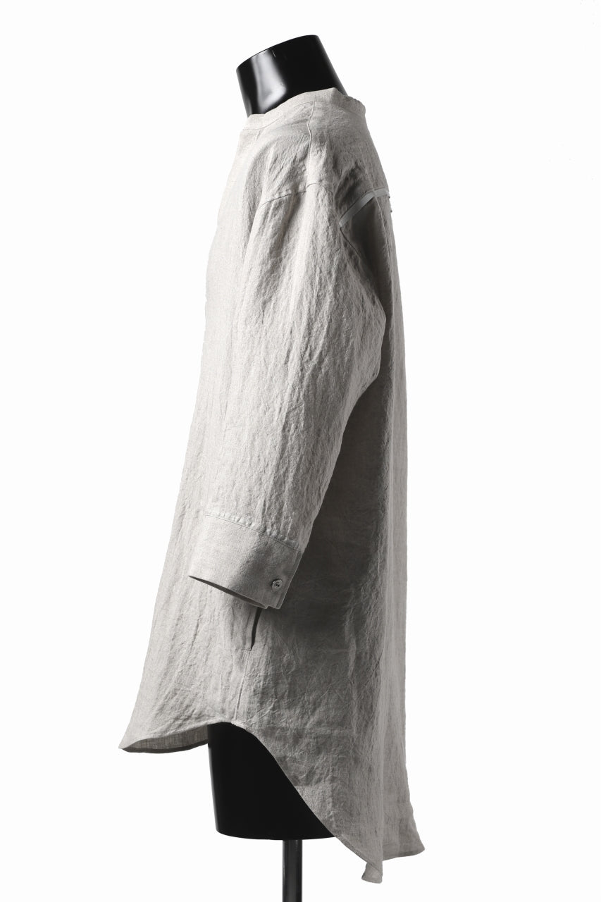 画像をギャラリービューアに読み込む, ISAMU KATAYAMA BACKLASH SOFT LINEN SKIPPER SHIRT (BEIGE)