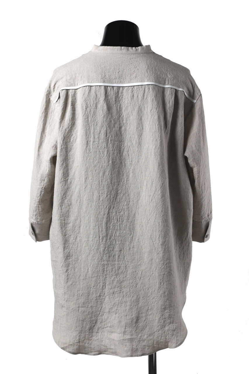 画像をギャラリービューアに読み込む, ISAMU KATAYAMA BACKLASH SOFT LINEN SKIPPER SHIRT (BEIGE)