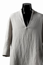 画像をギャラリービューアに読み込む, ISAMU KATAYAMA BACKLASH SOFT LINEN SKIPPER SHIRT (BEIGE)