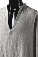 画像をギャラリービューアに読み込む, ISAMU KATAYAMA BACKLASH SOFT LINEN SKIPPER SHIRT (BEIGE)