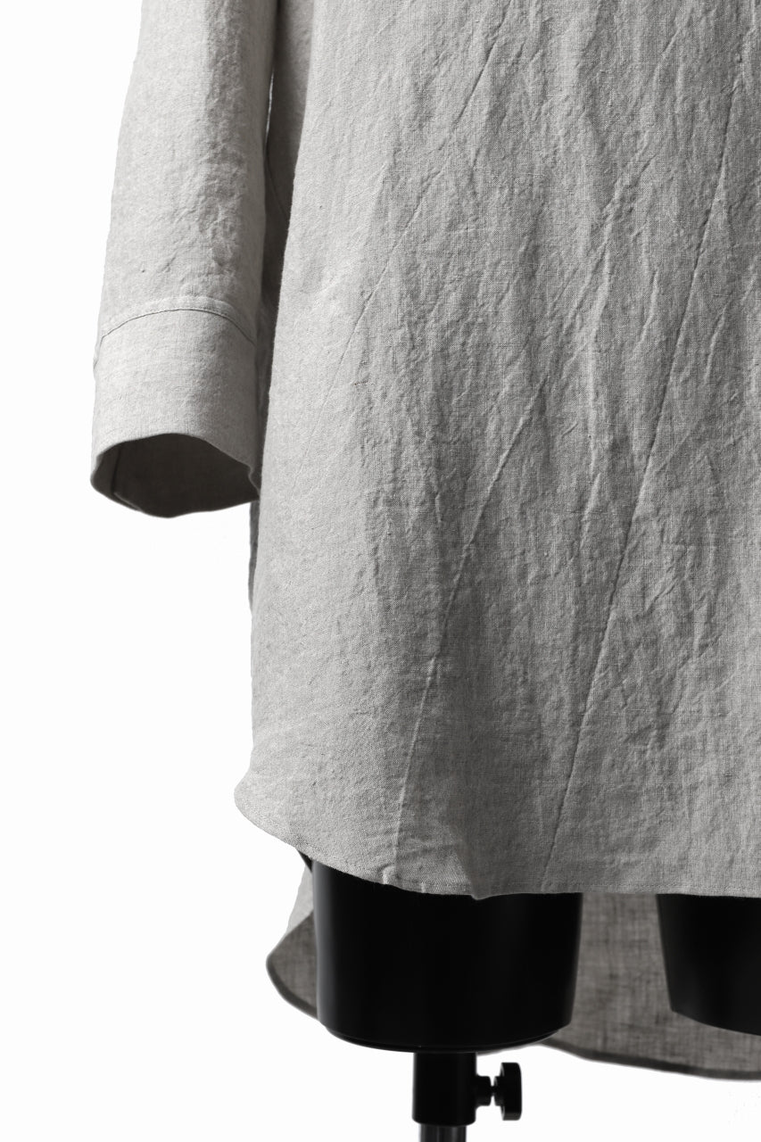 画像をギャラリービューアに読み込む, ISAMU KATAYAMA BACKLASH SOFT LINEN SKIPPER SHIRT (BEIGE)