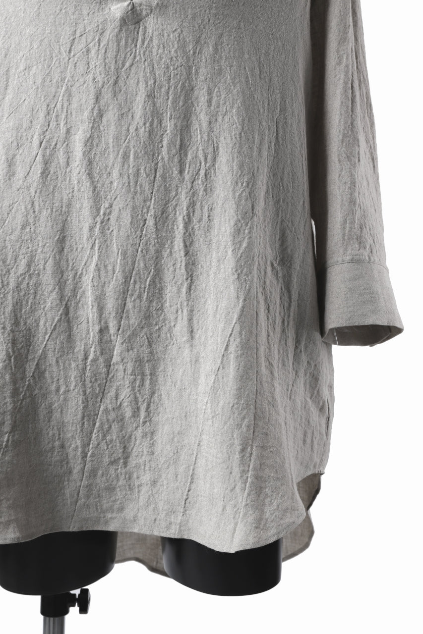 画像をギャラリービューアに読み込む, ISAMU KATAYAMA BACKLASH SOFT LINEN SKIPPER SHIRT (BEIGE)