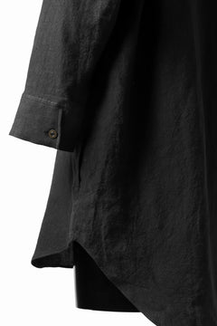 画像をギャラリービューアに読み込む, ISAMU KATAYAMA BACKLASH SOFT LINEN SKIPPER SHIRT (BLACK)