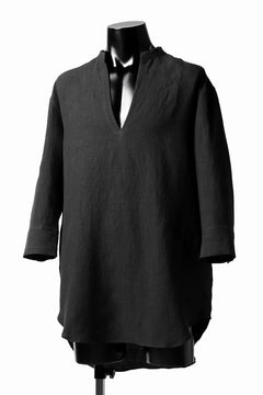 画像をギャラリービューアに読み込む, ISAMU KATAYAMA BACKLASH SOFT LINEN SKIPPER SHIRT (BLACK)