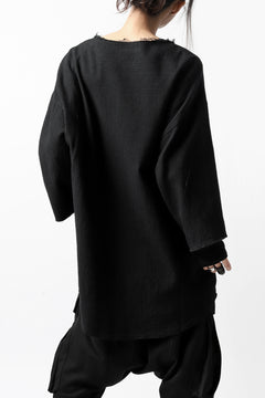 画像をギャラリービューアに読み込む, ISAMU KATAYAMA BACKLASH PULLOVER SHIRT / PRIPERA WOVEN (BLACK)