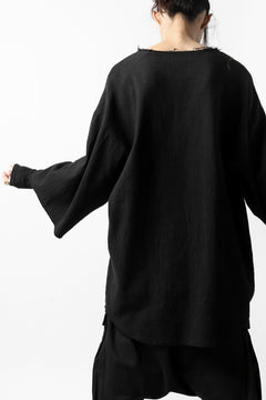 画像をギャラリービューアに読み込む, ISAMU KATAYAMA BACKLASH PULLOVER SHIRT / PRIPERA WOVEN (BLACK)