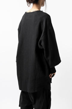 画像をギャラリービューアに読み込む, ISAMU KATAYAMA BACKLASH PULLOVER SHIRT / PRIPERA WOVEN (BLACK)