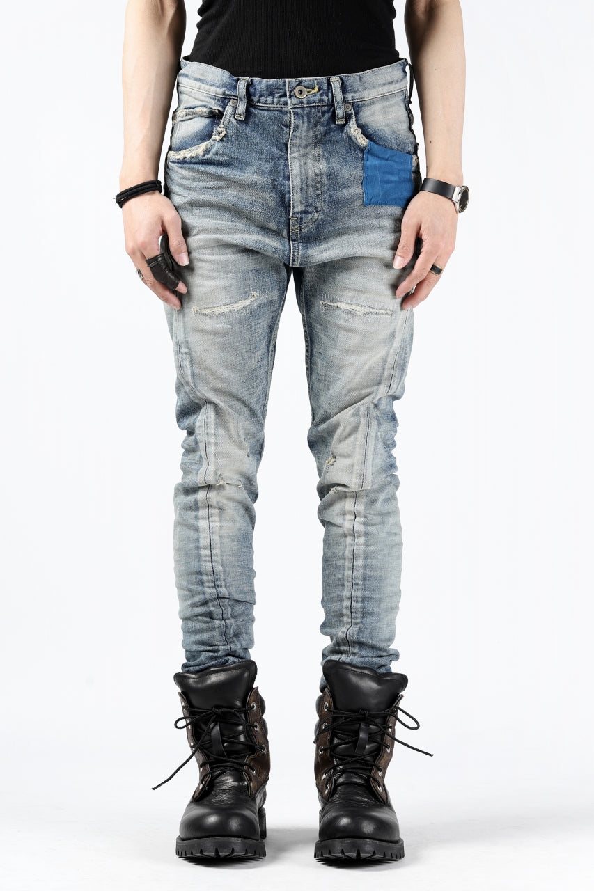 Load image into Gallery viewer, ISAMU KATAYAMA BACKLASH LOW CROTCH SLIM PANTS / STRETCH DENIM (INDIGO)
