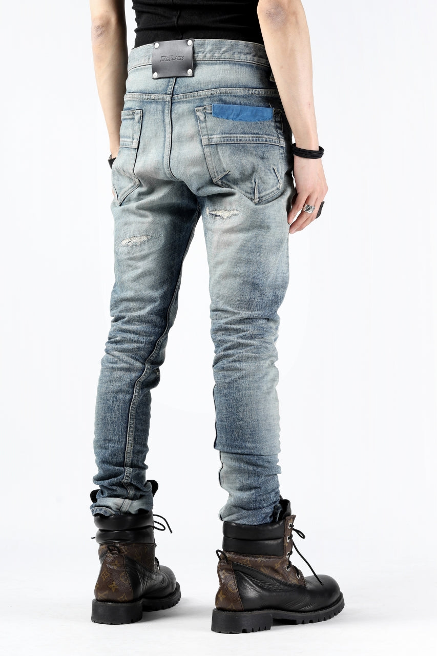 Load image into Gallery viewer, ISAMU KATAYAMA BACKLASH LOW CROTCH SLIM PANTS / STRETCH DENIM (INDIGO)