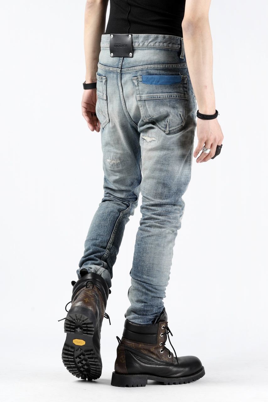 Load image into Gallery viewer, ISAMU KATAYAMA BACKLASH LOW CROTCH SLIM PANTS / STRETCH DENIM (INDIGO)