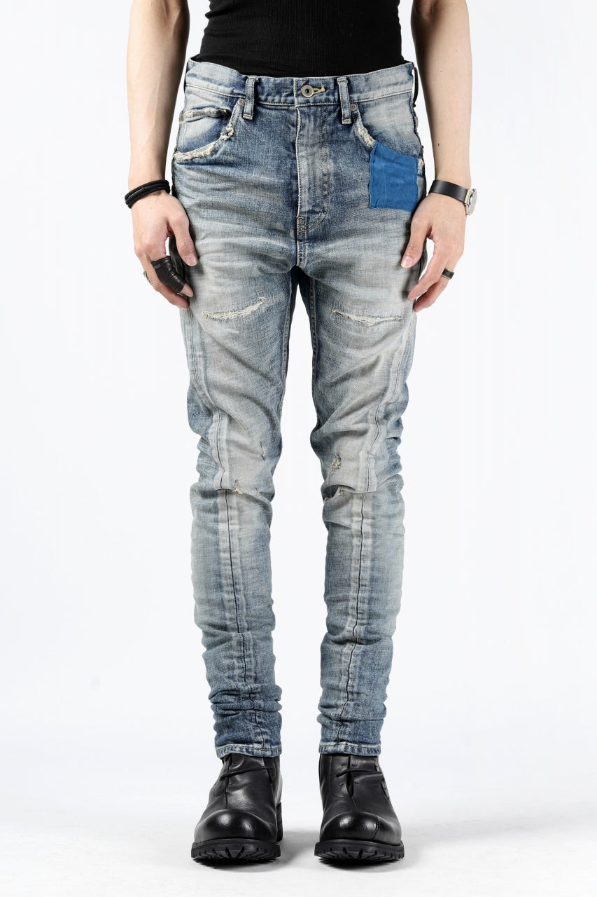 Load image into Gallery viewer, ISAMU KATAYAMA BACKLASH LOW CROTCH SLIM PANTS / STRETCH DENIM (INDIGO)
