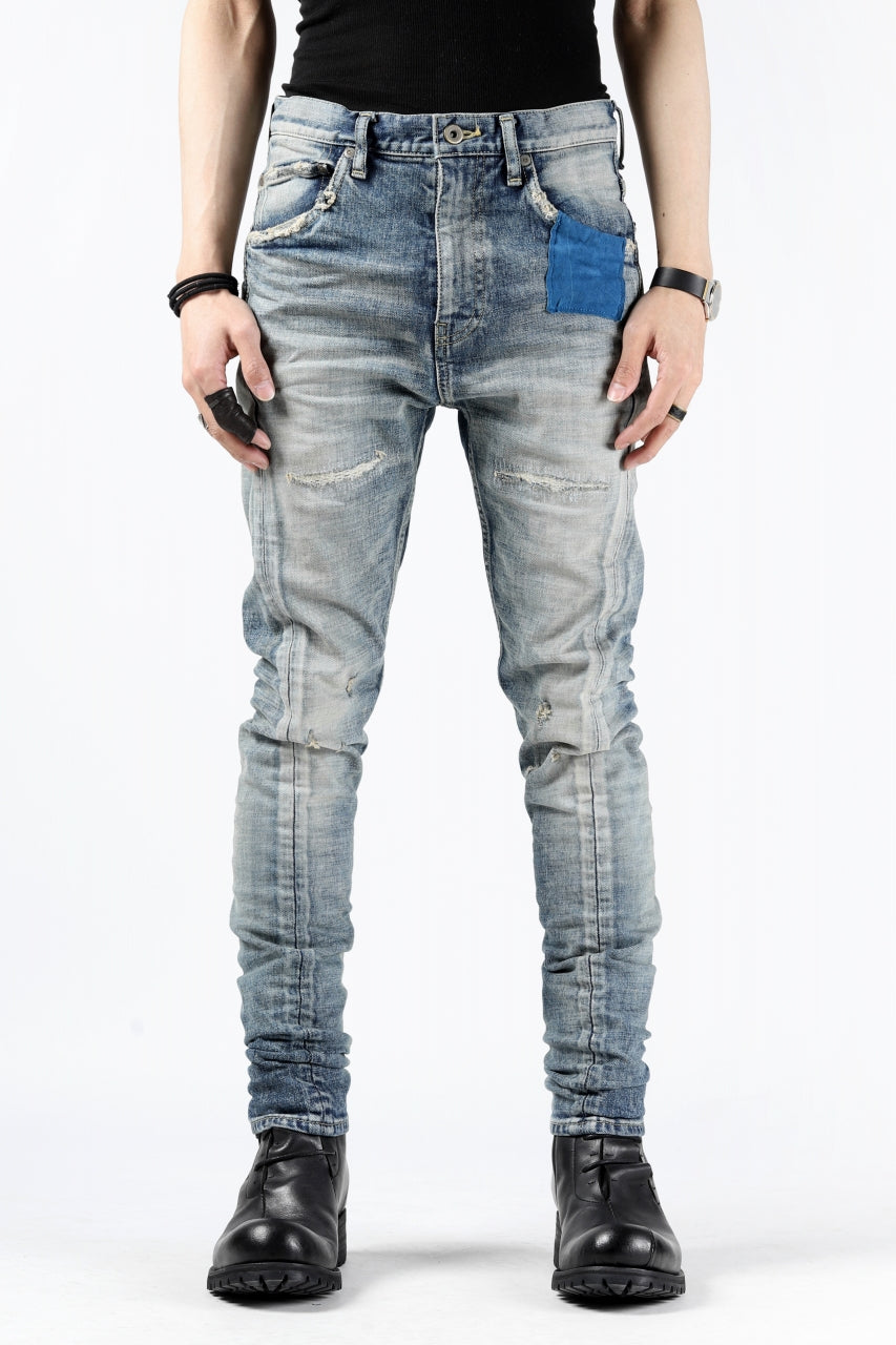 Load image into Gallery viewer, ISAMU KATAYAMA BACKLASH LOW CROTCH SLIM PANTS / STRETCH DENIM (INDIGO)
