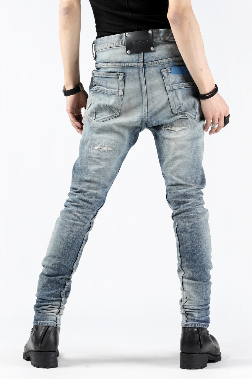 Load image into Gallery viewer, ISAMU KATAYAMA BACKLASH LOW CROTCH SLIM PANTS / STRETCH DENIM (INDIGO)