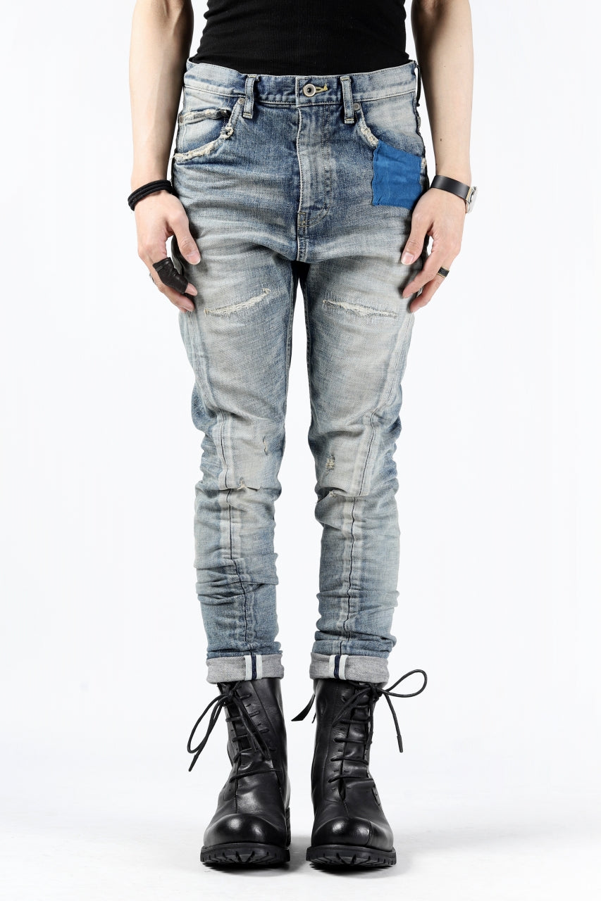 Load image into Gallery viewer, ISAMU KATAYAMA BACKLASH LOW CROTCH SLIM PANTS / STRETCH DENIM (INDIGO)