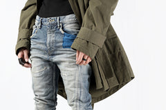 Load image into Gallery viewer, ISAMU KATAYAMA BACKLASH LOW CROTCH SLIM PANTS / STRETCH DENIM (INDIGO)