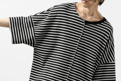 Load image into Gallery viewer, ISAMU KATAYAMA BACKLASH OVERSIZED SWITCHING TOPS / COTTON HONEYCOMB (BORDER)