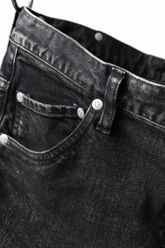 画像をギャラリービューアに読み込む, ISAMU KATAYAMA BACKLASH L/C SLIM DENIM PANTS / SPLASH DYED (BLACK)