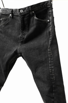 画像をギャラリービューアに読み込む, ISAMU KATAYAMA BACKLASH L/C SLIM DENIM PANTS / SPLASH DYED (BLACK)