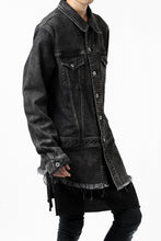 画像をギャラリービューアに読み込む, ISAMU KATAYAMA BACKLASH TRUCKER DENIM JACKET / SPLASH DYED (BLACK)