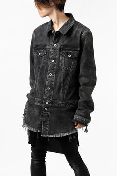 画像をギャラリービューアに読み込む, ISAMU KATAYAMA BACKLASH TRUCKER DENIM JACKET / SPLASH DYED (BLACK)