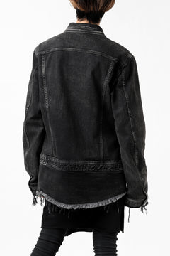 画像をギャラリービューアに読み込む, ISAMU KATAYAMA BACKLASH TRUCKER DENIM JACKET / SPLASH DYED (BLACK)