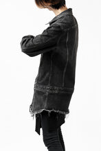 画像をギャラリービューアに読み込む, ISAMU KATAYAMA BACKLASH TRUCKER DENIM JACKET / SPLASH DYED (BLACK)