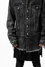 画像をギャラリービューアに読み込む, ISAMU KATAYAMA BACKLASH TRUCKER DENIM JACKET / SPLASH DYED (BLACK)