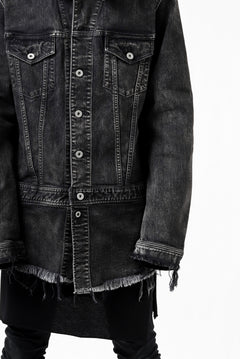 画像をギャラリービューアに読み込む, ISAMU KATAYAMA BACKLASH TRUCKER DENIM JACKET / SPLASH DYED (BLACK)