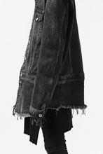 画像をギャラリービューアに読み込む, ISAMU KATAYAMA BACKLASH TRUCKER DENIM JACKET / SPLASH DYED (BLACK)
