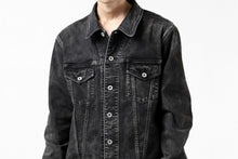 画像をギャラリービューアに読み込む, ISAMU KATAYAMA BACKLASH TRUCKER DENIM JACKET / SPLASH DYED (BLACK)