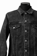 画像をギャラリービューアに読み込む, ISAMU KATAYAMA BACKLASH TRUCKER DENIM JACKET / SPLASH DYED (BLACK)