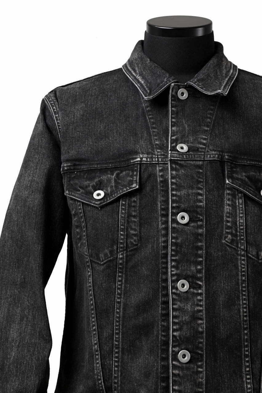 画像をギャラリービューアに読み込む, ISAMU KATAYAMA BACKLASH TRUCKER DENIM JACKET / SPLASH DYED (BLACK)