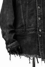 画像をギャラリービューアに読み込む, ISAMU KATAYAMA BACKLASH TRUCKER DENIM JACKET / SPLASH DYED (BLACK)