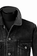 画像をギャラリービューアに読み込む, ISAMU KATAYAMA BACKLASH TRUCKER DENIM JACKET / SPLASH DYED (BLACK)