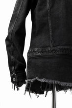画像をギャラリービューアに読み込む, ISAMU KATAYAMA BACKLASH TRUCKER DENIM JACKET / SPLASH DYED (BLACK)