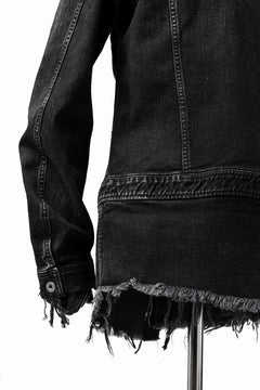 画像をギャラリービューアに読み込む, ISAMU KATAYAMA BACKLASH TRUCKER DENIM JACKET / SPLASH DYED (BLACK)
