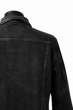画像をギャラリービューアに読み込む, ISAMU KATAYAMA BACKLASH TRUCKER DENIM JACKET / SPLASH DYED (BLACK)