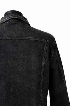画像をギャラリービューアに読み込む, ISAMU KATAYAMA BACKLASH TRUCKER DENIM JACKET / SPLASH DYED (BLACK)