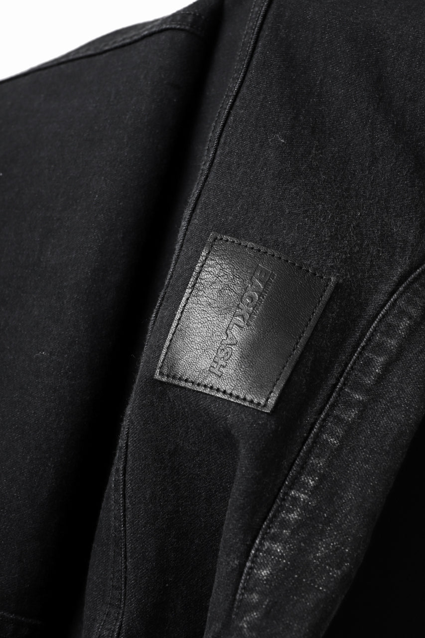 画像をギャラリービューアに読み込む, ISAMU KATAYAMA BACKLASH TRUCKER DENIM JACKET / SPLASH DYED (BLACK)