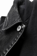 画像をギャラリービューアに読み込む, ISAMU KATAYAMA BACKLASH TRUCKER DENIM JACKET / SPLASH DYED (BLACK)