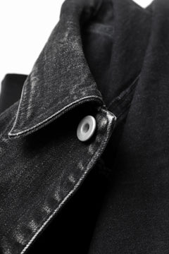 画像をギャラリービューアに読み込む, ISAMU KATAYAMA BACKLASH TRUCKER DENIM JACKET / SPLASH DYED (BLACK)