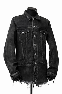 画像をギャラリービューアに読み込む, ISAMU KATAYAMA BACKLASH TRUCKER DENIM JACKET / SPLASH DYED (BLACK)