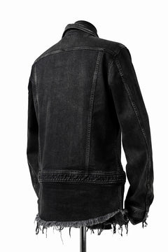 画像をギャラリービューアに読み込む, ISAMU KATAYAMA BACKLASH TRUCKER DENIM JACKET / SPLASH DYED (BLACK)