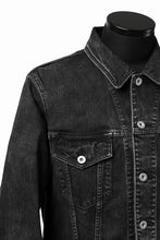 画像をギャラリービューアに読み込む, ISAMU KATAYAMA BACKLASH TRUCKER DENIM JACKET / SPLASH DYED (BLACK)