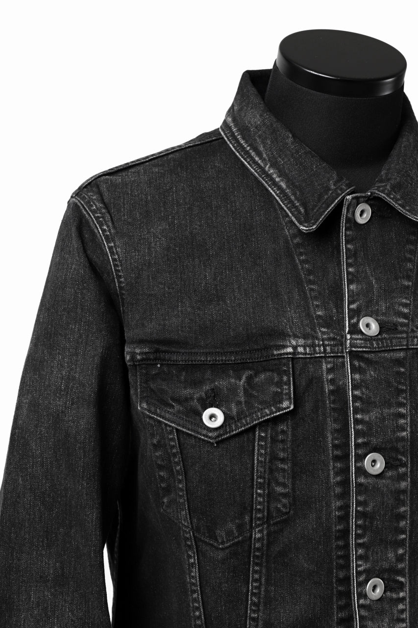 画像をギャラリービューアに読み込む, ISAMU KATAYAMA BACKLASH TRUCKER DENIM JACKET / SPLASH DYED (BLACK)