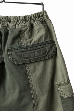 Load image into Gallery viewer, ISAMU KATAYAMA BACKLASH SARROUEL SHORTS / STONE WASHED USA-COTTON (KHAKI)