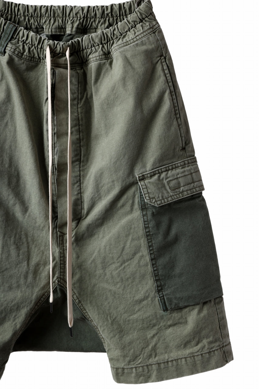 Load image into Gallery viewer, ISAMU KATAYAMA BACKLASH SARROUEL SHORTS / STONE WASHED USA-COTTON (KHAKI)
